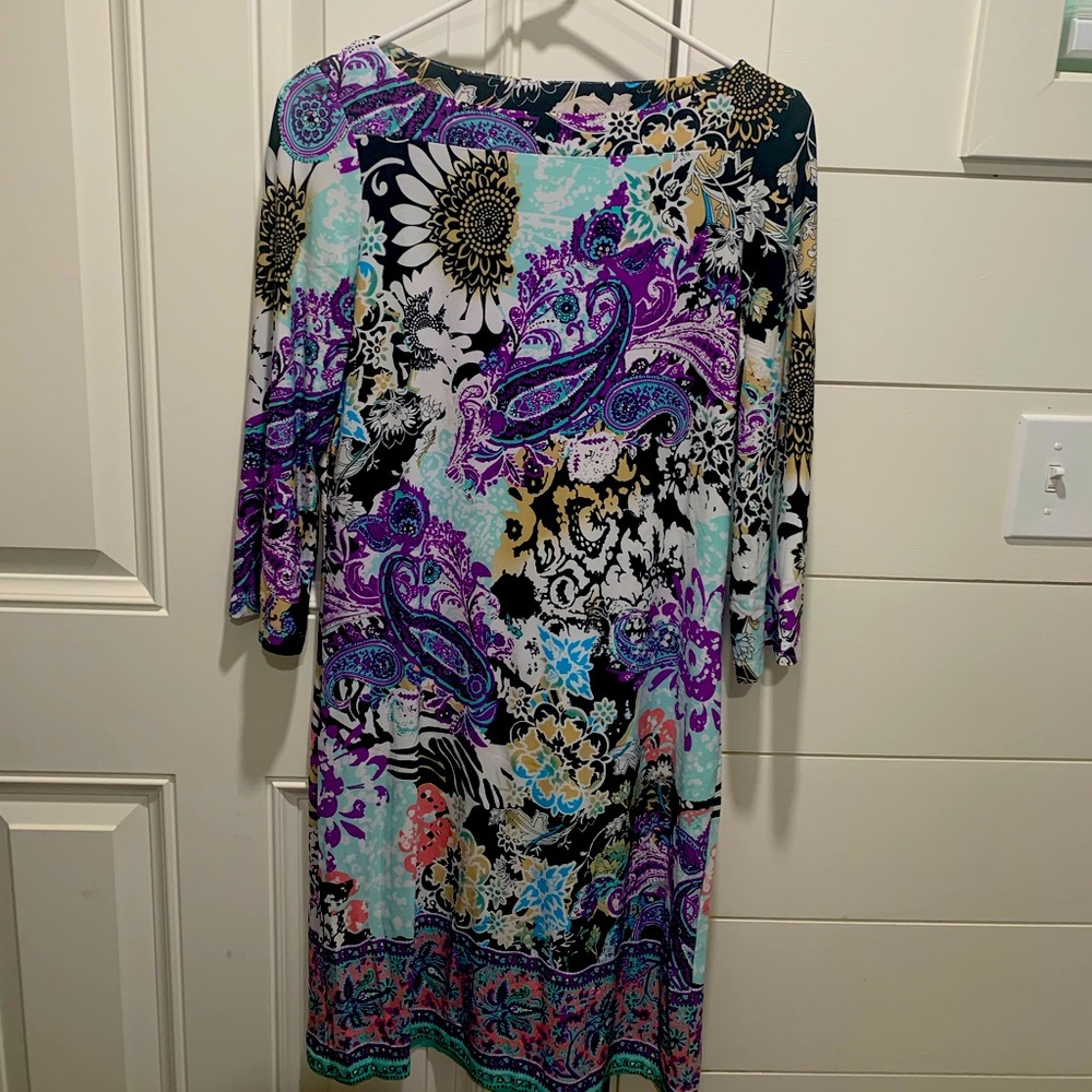 ECI New York Pattern Midi Dress